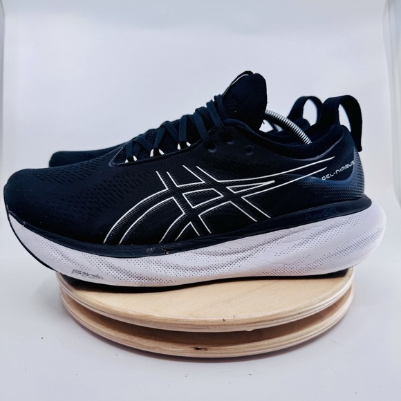 Asics Other - ASICS Gel Nimbus 25 Running Shoes Men's 11.5 Wide Black White Athletic